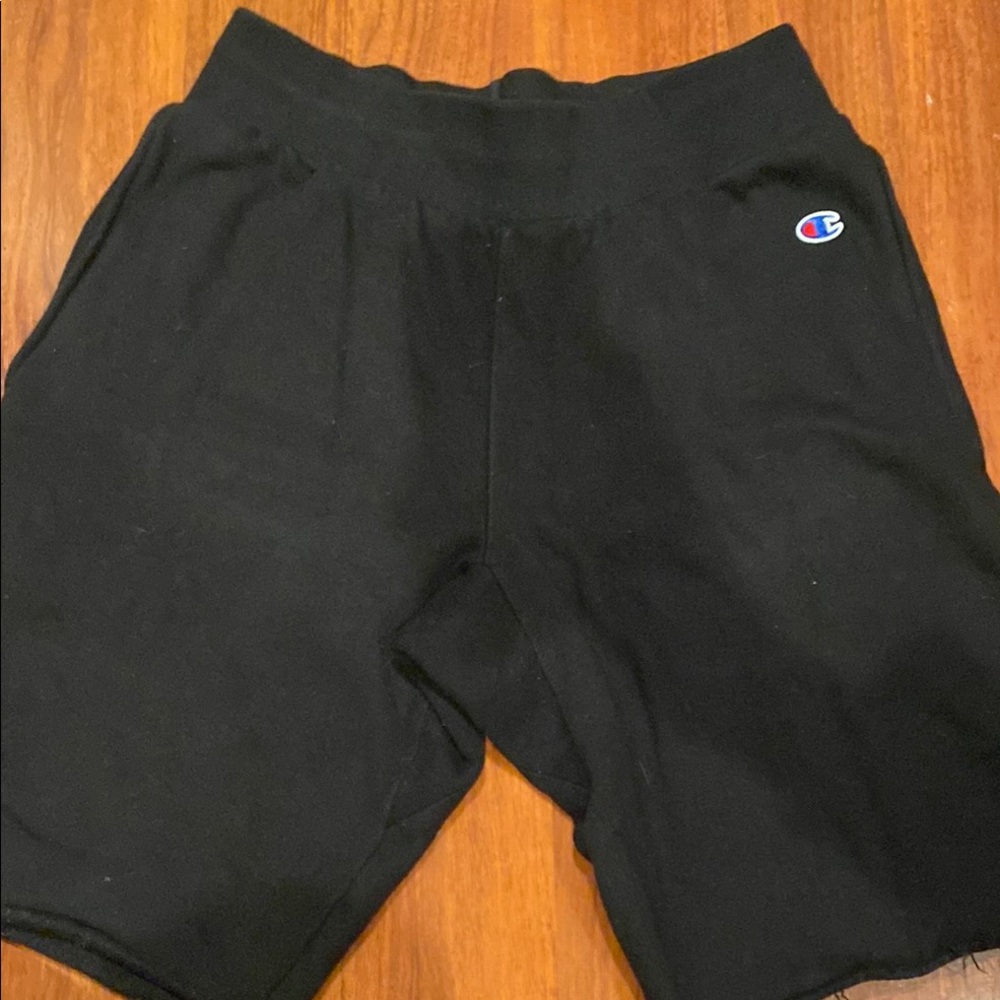 Champion Black Reverse Weave Shorts